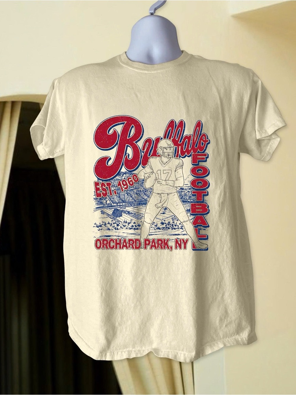 Football Orchard Park Graphic Tee - Cream